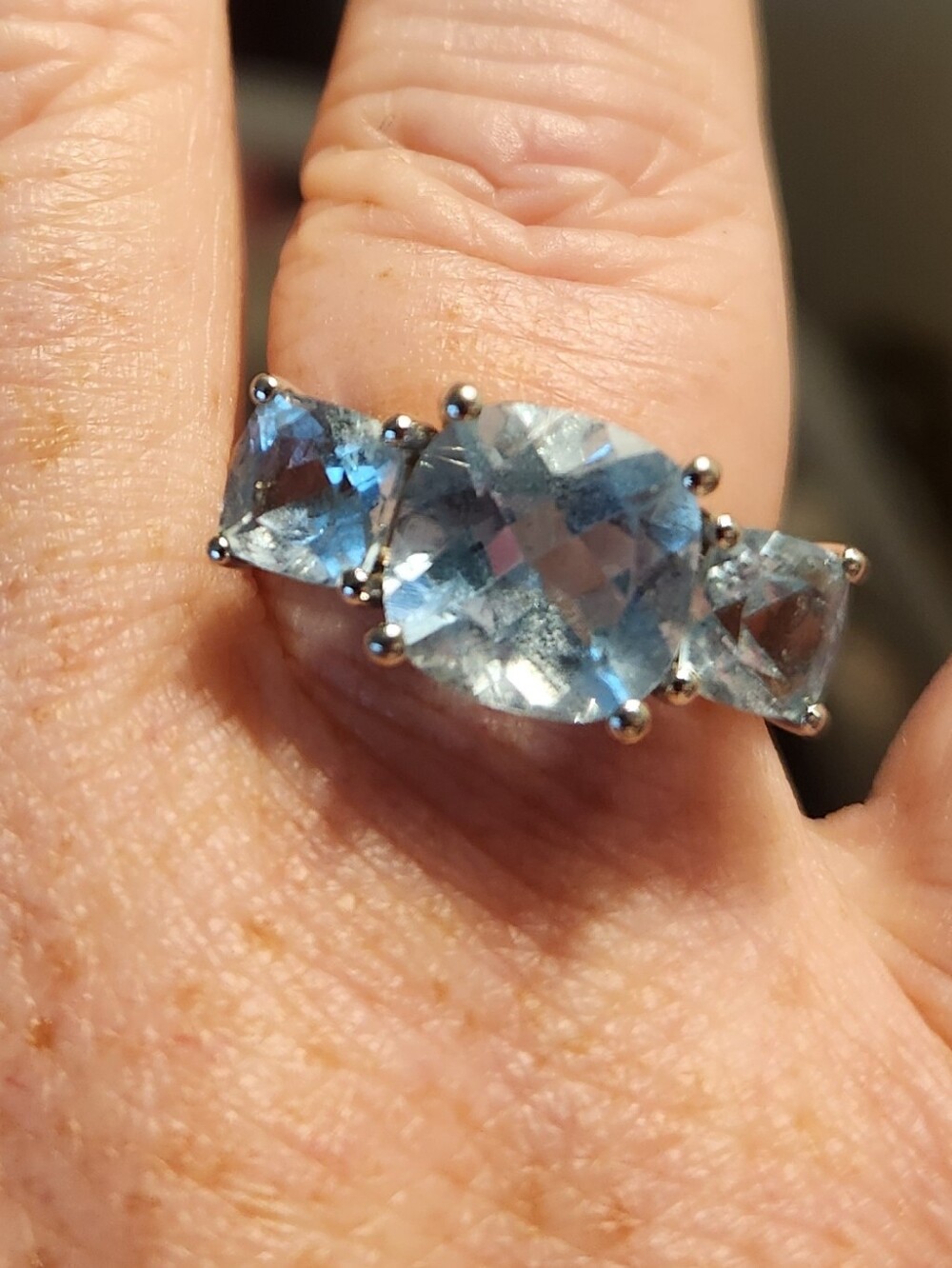 Vintage Topaz & Ster.Silver Ring Bundle●  No Offers■ Swipe● EUC■